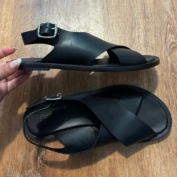 NEW Everlane The City Crossover Sandal In Black Size 10.5 - Picture 8 of 9